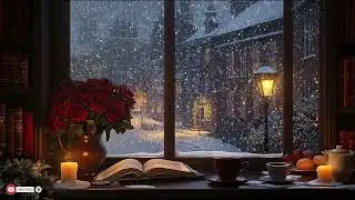 Smooth Jazz Soundscapes Flow As Snow Falls Slowly Creating A Calm And Reflective Winter Mood