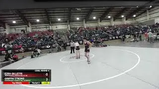 125 Lbs Cons. Round 4 - Griffin Strong, Sanderson Wrestling Academy Vs Ezra Gillette, Team Idaho W