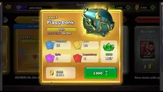 Opening level 3 piggy bank in Castle crush ||