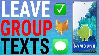 Как выйти из группового чата на телефонах Samsung Galaxy