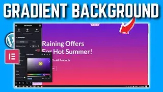 How to add gradient background in elementor?