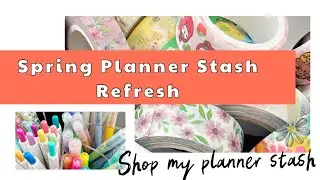 SHOP MY PLANNER STASH | SPRING REFRESH | STICKERS, WASHI , PENS & PLANNER BAG