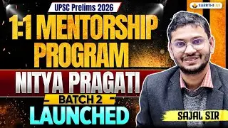 Nitya Pragati Batch 2 Launched | 1:1 UPSC Mentorship