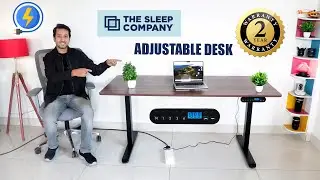 The Sleep Company Adjustable Desk Unboxing & Review | Best Electric Height Adjustable Table in India