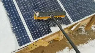 Unannounced Solar array snow load test by mother nature