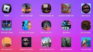Roblox, Siren Head Field, TV Head Escape 3D, Monster Smash City Siren Head, Siren Horror Game 3D...