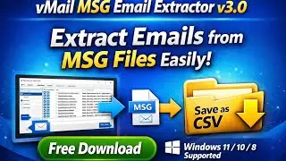 vMail MSG Email Extractor v3.0 | Extract Emails from MSG Files Easily + Free Download