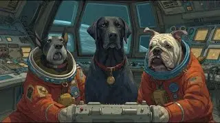 The space-conquering pets. #pet #mouse #dogs #cats #space #aiart #artificialintelligence