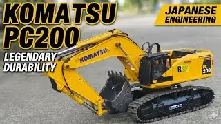 ส่งงาน แม็คโคร Komatsu PC200 แปลงจากรุ่น Huina1593 สนใจโทร 0859321161