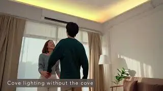 Cove Lighting instantly without a need for false or cove ceiling - HAGA Profile, minimalist luxe
