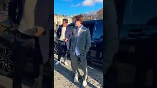 D&eacute;fil&eacute; Dior Homme Winter 2023-2024 x David & Cruz Beckham #davidbeckham #cruzbeckham  #dior
