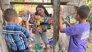 CHANGARRO DE PAPAS/ VENTA DE PAPAS CON COSAS QUE RECOG&Iacute; EN LA CALLE PARA JUGAR COMO EN MI INFANCIA