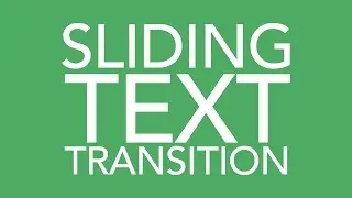Lively Sliding Text In After Effects CC