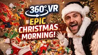 360&deg; VR Christmas Morning 🎄 Opening Stockings & Presents | Cozy Immersive Holiday Family Experience