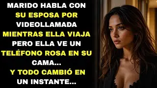 Marido Hace Videollamada con su Esposa en Pleno Viaje… Pero Ella Nota un Teléfono Rosa