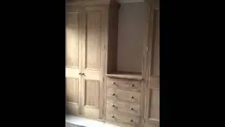 Fantastic walnut wardrobe and drawers unit