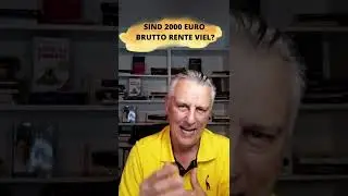 Sind 2000 Euro Brutto Rente viel?