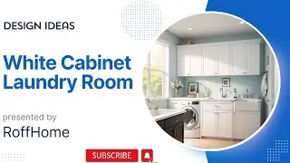 Laundry Room Makeover : Creative White Cabinet Design Ideas