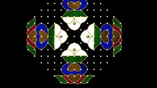 Bhogi rangoli with colour's|sankranthi muggulu|chukkala muggulu #rangoli #muggulu #sankranthimuggulu
