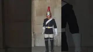 school girl runs when queens guard shout get back. jack #horseguardsparade