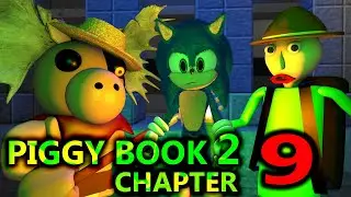 NEW PIGGY BOOK 2 CHAPTER 9 X BALDI SONIC MARIO! Minecraft CHALLENGE Roblox Animation