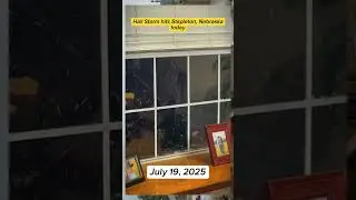 Massive Hail Storm Hits Stapleton, Nebraska | July 19, 2025