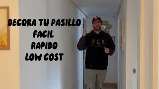 Como decorar pasillo paso a paso de manera facil y rápida!