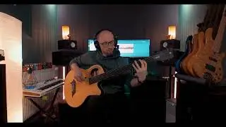 Warwick Alien Deluxe Hybrid 5 fretless acoustic bass - quick test