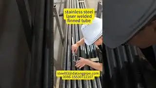 304L stainless steel laser welded finned tube