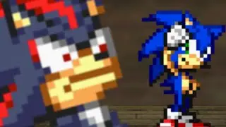 Sonic cad&ecirc; a Porta (Sprites Animation)