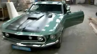 1969 mustang mach 1 351W Silver Jade