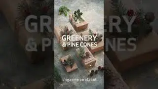Christmas Brown Paper Gift Wrap Tutorial 3 Garden Greenery