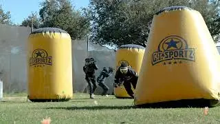 4K 120 FPS slow motion paintball dive