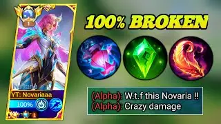 NORMAL DAY SOLO RANKED 🔥 | NOVARIA BEST DAMAGE HACK BUILD & EMBLEM 2026 MLBB