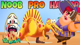 Dino Bash 🦖💥 &ndash; Noob vs Pro vs Hacker Volcano War