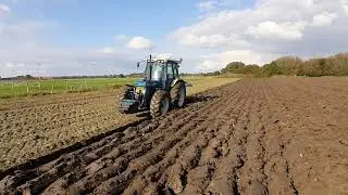 Ford 7610 ploegen met Rumptstad RPV120-480 ploughing