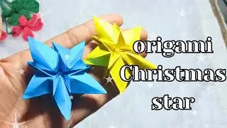 origami Christmas star tutorial for beginners/ hamray paper craft