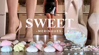 Pea's Pumps vs. Meringues! High Heels Crushing Food! Oddly Satisfying! ASMR