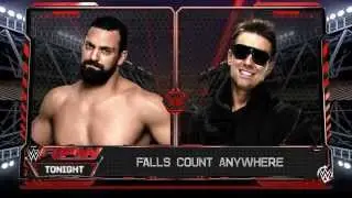 WWE 2K16 (PS4) - The Miz vs Damian Mizdow Falls Count Anywhere Match Gameplay
