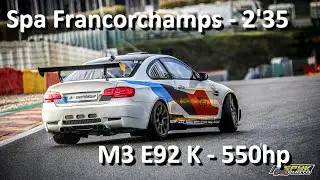 Ma M3 E92 DKG est compresseur ! Spa en 2'35 !