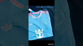 The inter Miami 3rd jersey unboxing for season 25-26 #football #intermiamicf #mlsmiami