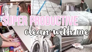 SUPER PRODUCTIVE CLEAN WITH ME 2021 | DEEP CLEAN, DECLUTTER, ORGANIZE | EXTREME SPEED CLEANING