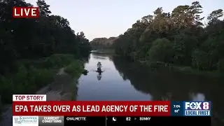 VIDEO: Crews cleaning out Tangipahoa River after Roseland warehouse explosion