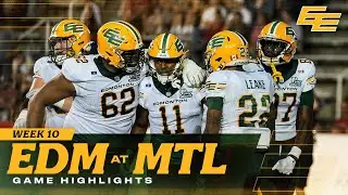 GAME HIGHLIGHTS: Week 10 - Edmonton Elks vs Montreal Alouettes | 08.08.25