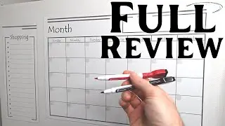 Magnetic Dry Erase Calendar Set with Markers! FULL REVIEW!