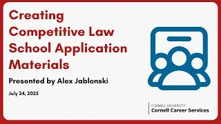 Creating Competitive Law Application Materials