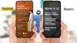Realme Narzo 90 5G vs Redmi 15 5G || Full Comparison 