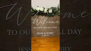 Wedding welcome sign.  Personalize yours today! Woodbott.Etsy.com