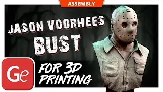 Jason Voorhees Bust STL files for 3D printing | Assembly by Gambody