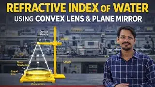 Refractive Index of Water Practical | Convex Lens & Plane Mirror | Physics Experiment